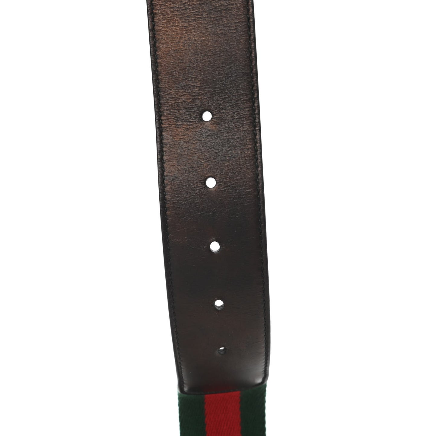 Nylon Calfskin Double G Web 40mm Belt 90 36 Green Red Black