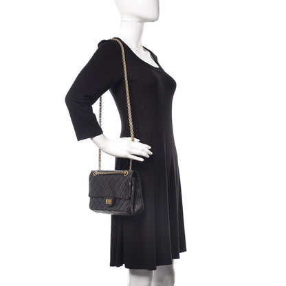 Chanel Aged Calfskin Quilted 2.55 Reissue 225 Flap Black 2 of 16