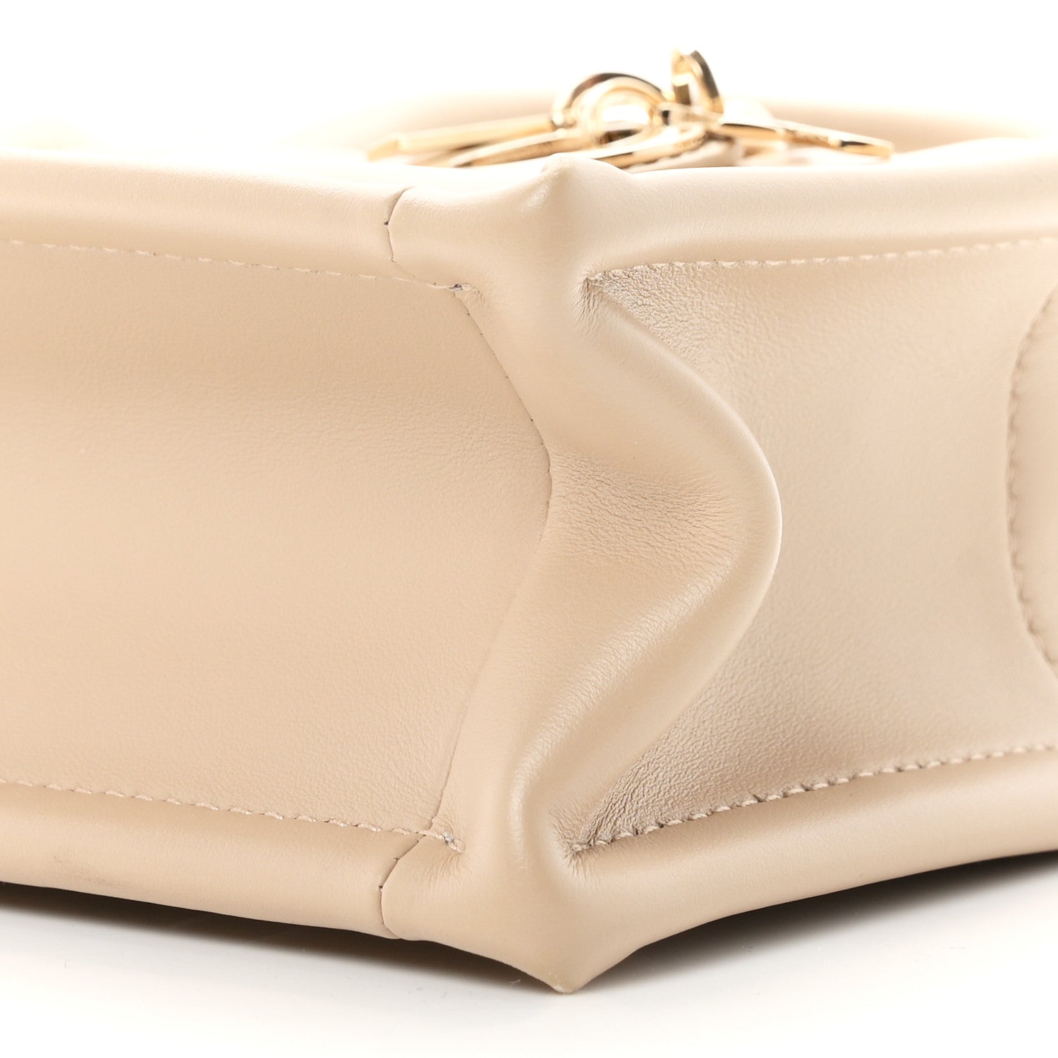 Christian Dior Calfskin Macrocannage Mini Book Tote Powder Beige 10 of 11