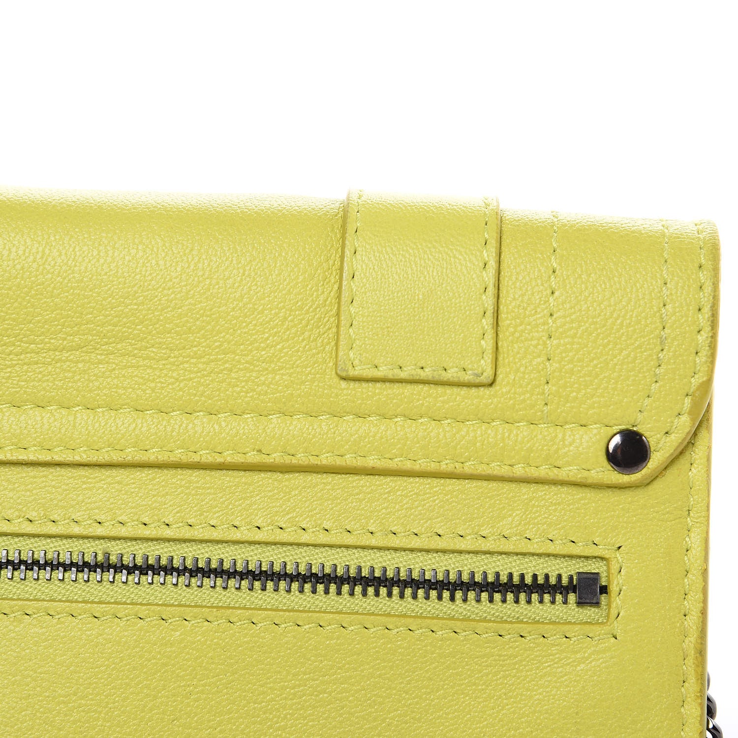 Proenza Schouler Lambskin PS1 Large Chain Wallet Sunshine 13 of 15