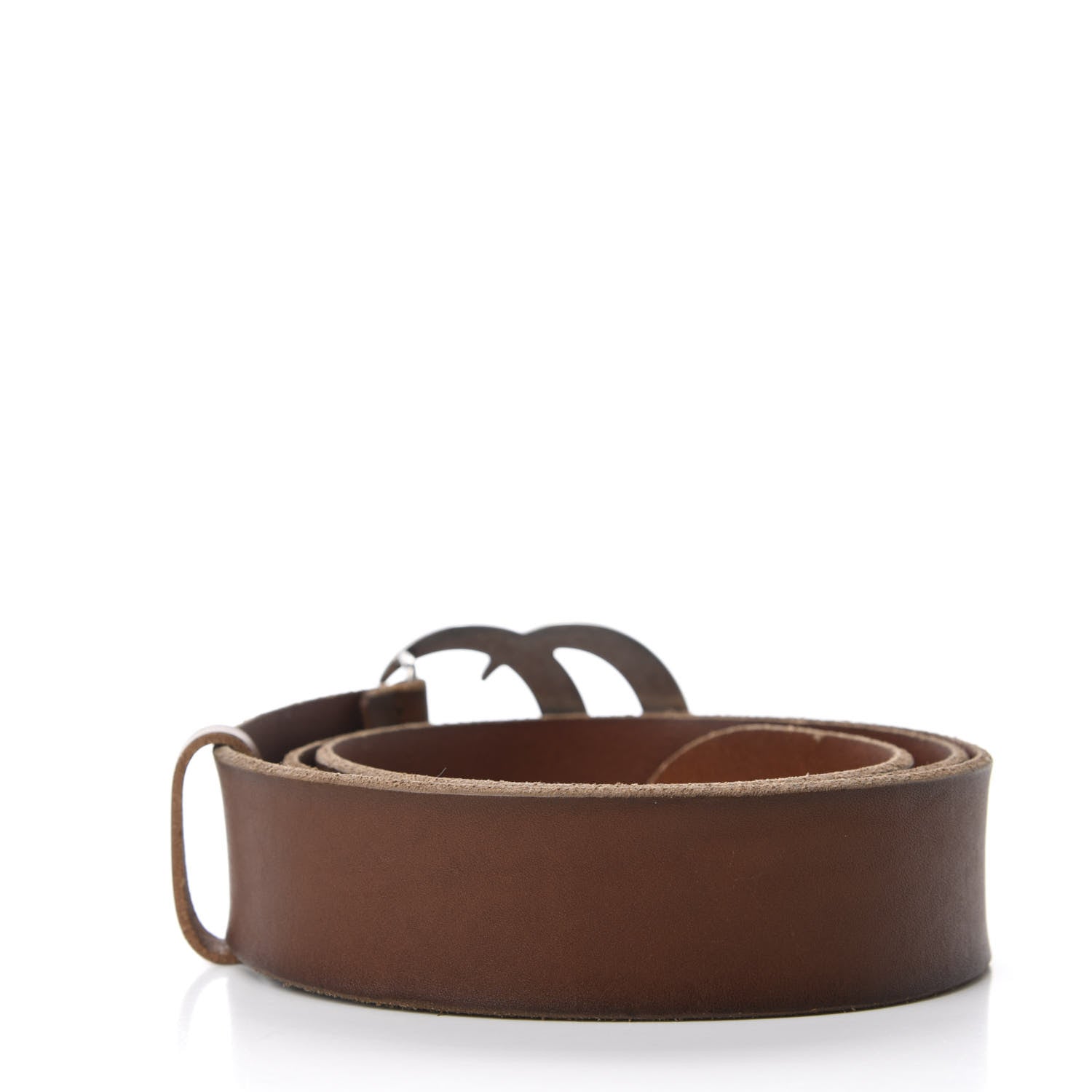 Gucci Cuoio Toscano Nickel Double Double G 40mm Belt 100 40 Cuir 2 of 4