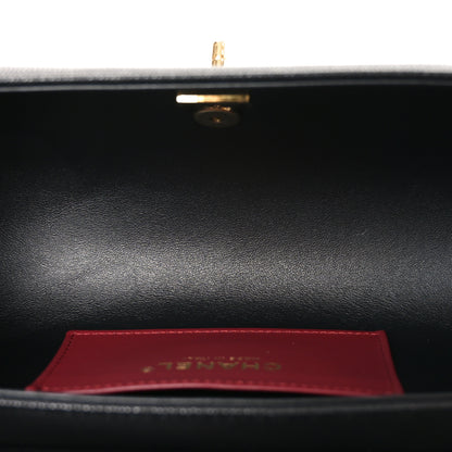 Chanel Shiny Caviar Preppy Coco Small Bowling Bag Black 5 of 11
