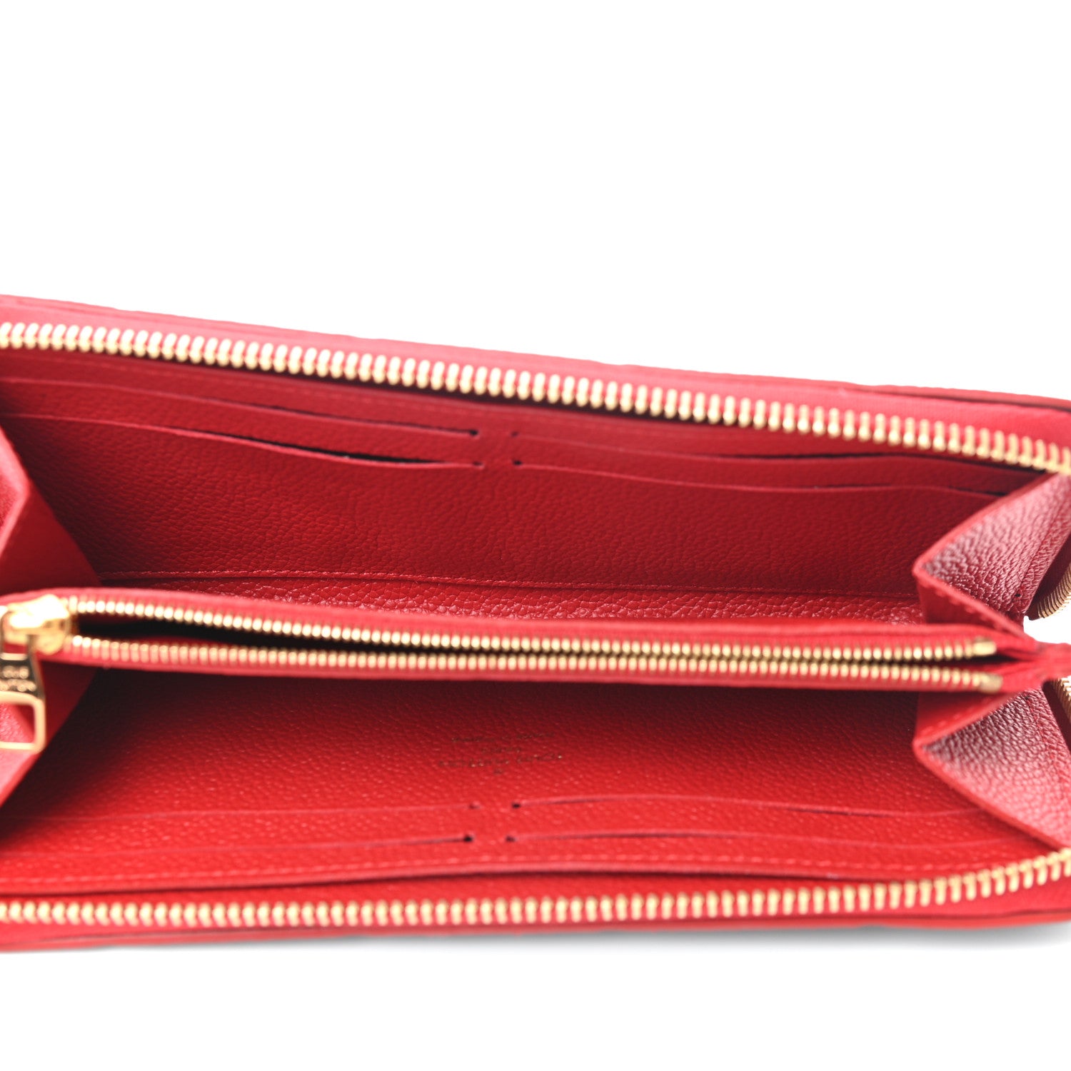 Louis Vuitton Empreinte Blooming Flowers Clemence Wallet Marine Rouge 5 of 7