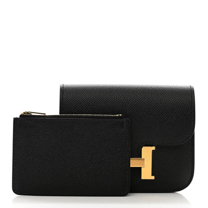 Hermes Epsom Constance Slim Wallet Black 3 of 7