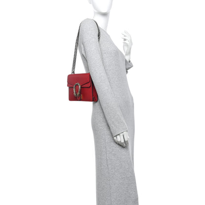 Gucci Calfskin Mini Dionysus Shoulder Bag Hibiscus Red 2 of 12