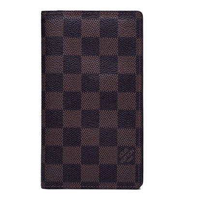 Louis Vuitton Damier Ebene Checkbook Cover Wallet 1 of 5
