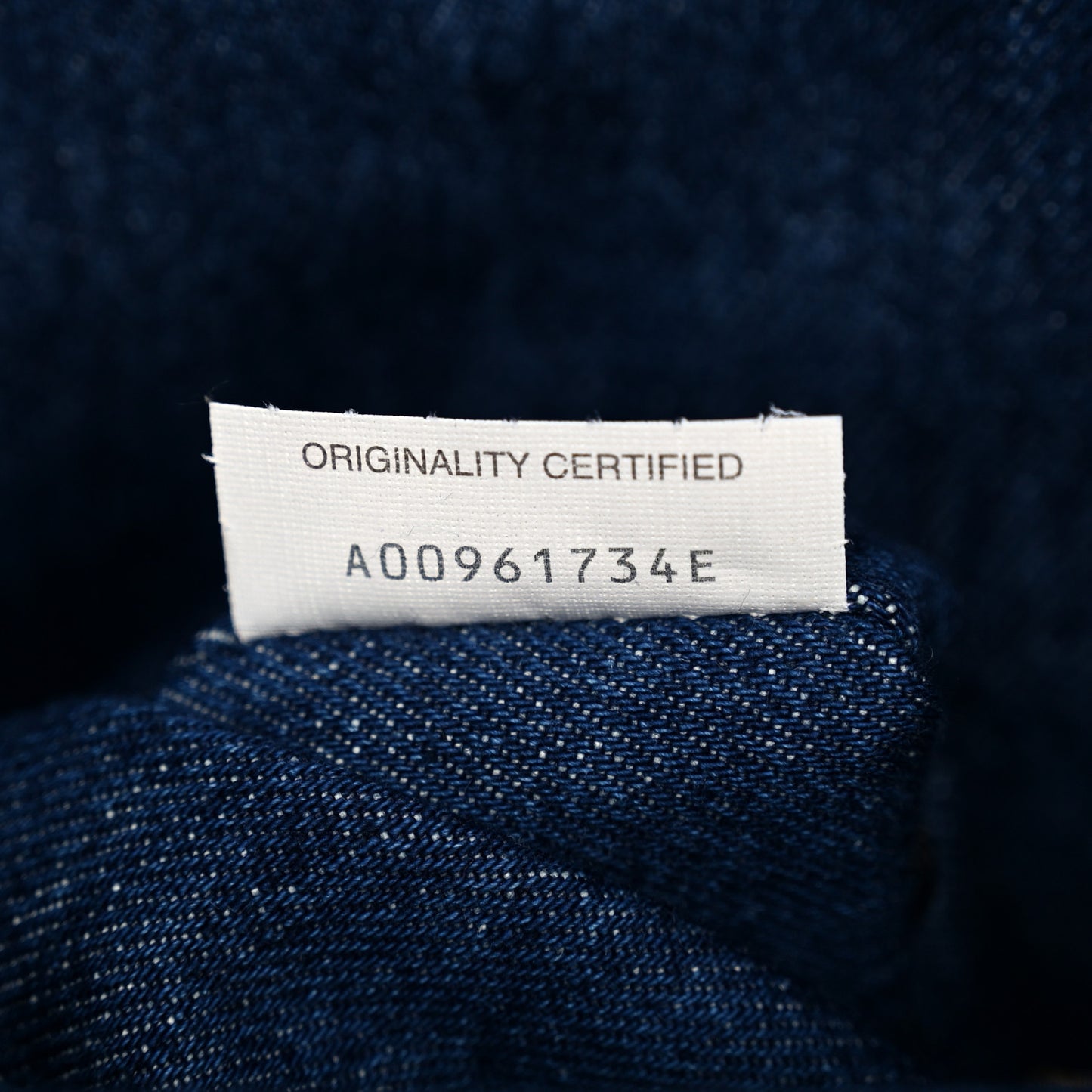 Denim Calfskin Intrecciato Large Hop Abyss Indigo