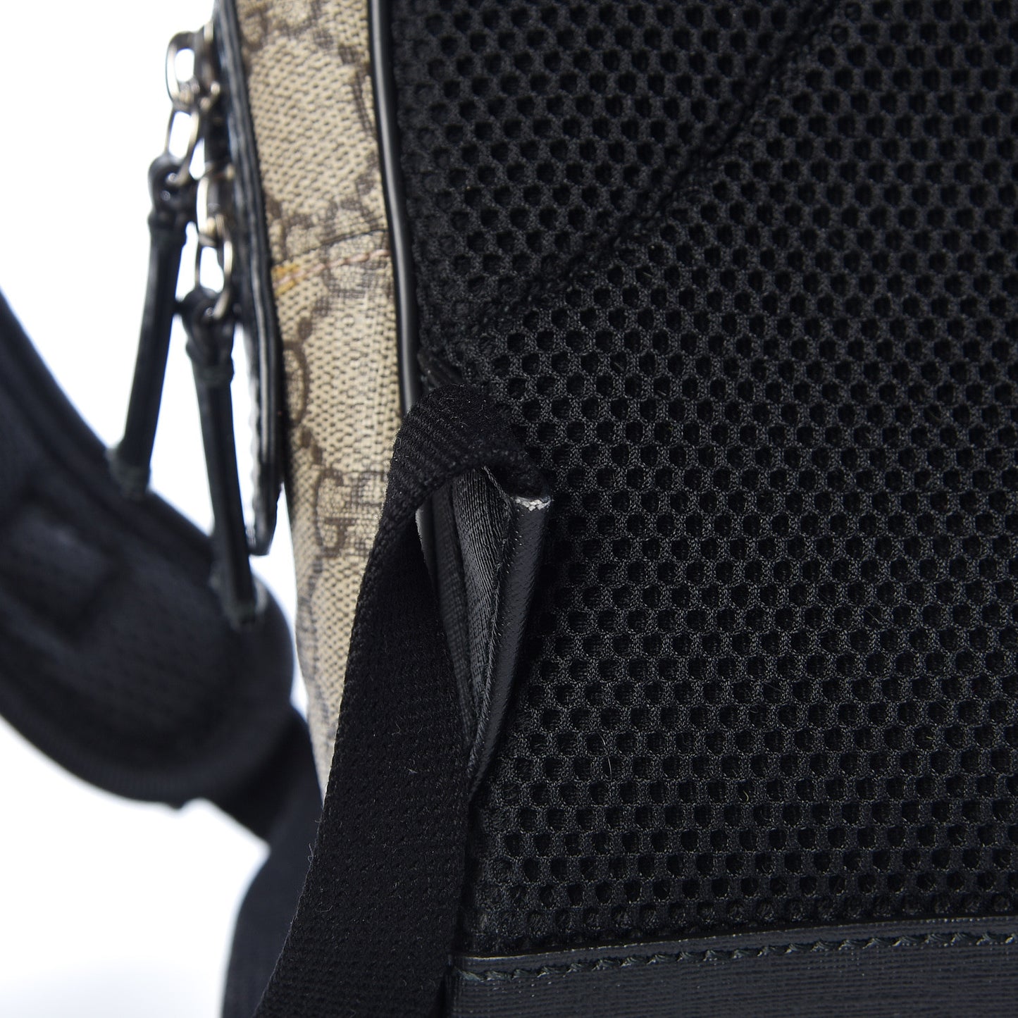 GG Supreme Monogram Small Eden Day Backpack Black
