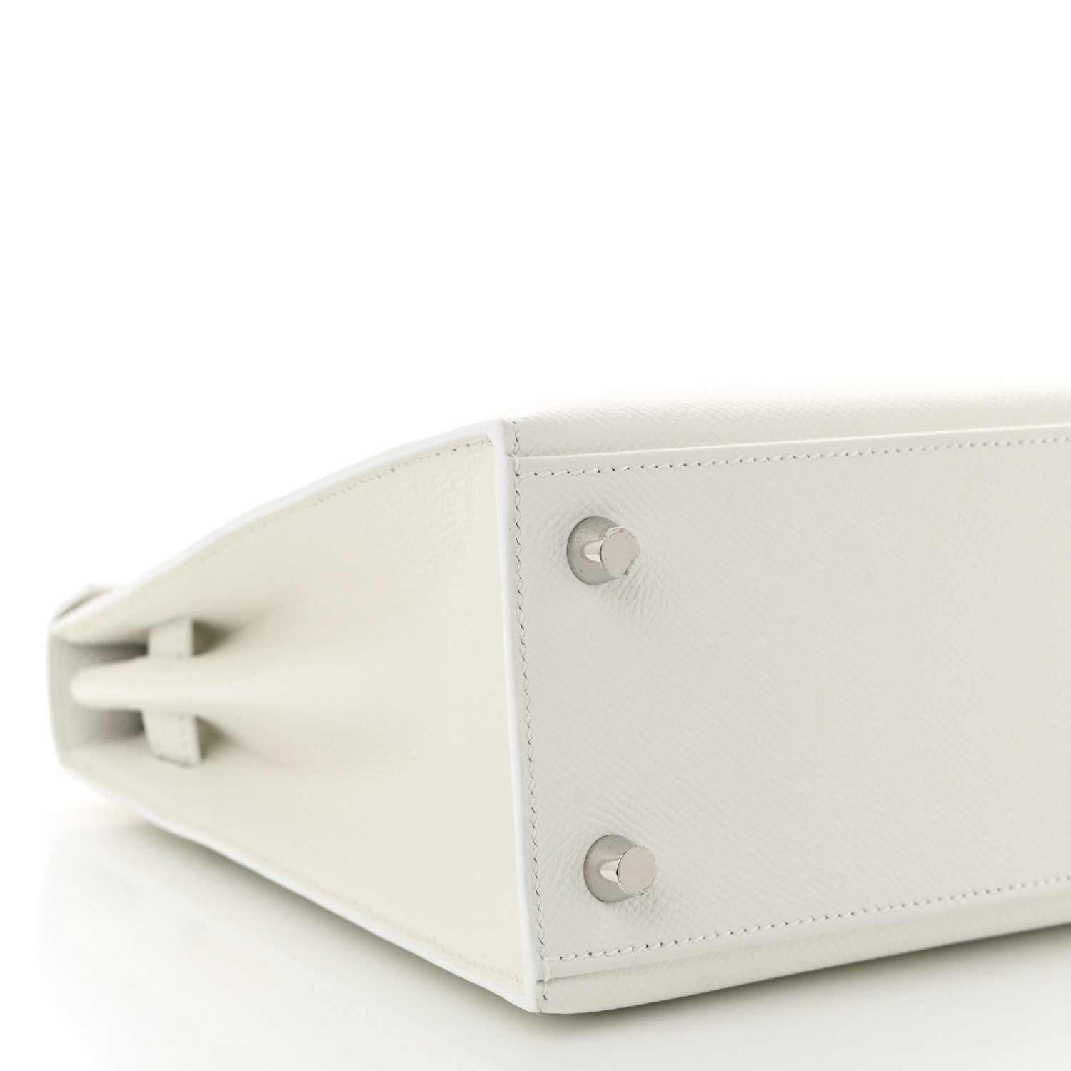 Hermes Epsom Kelly Sellier 25 New White 9 of 11