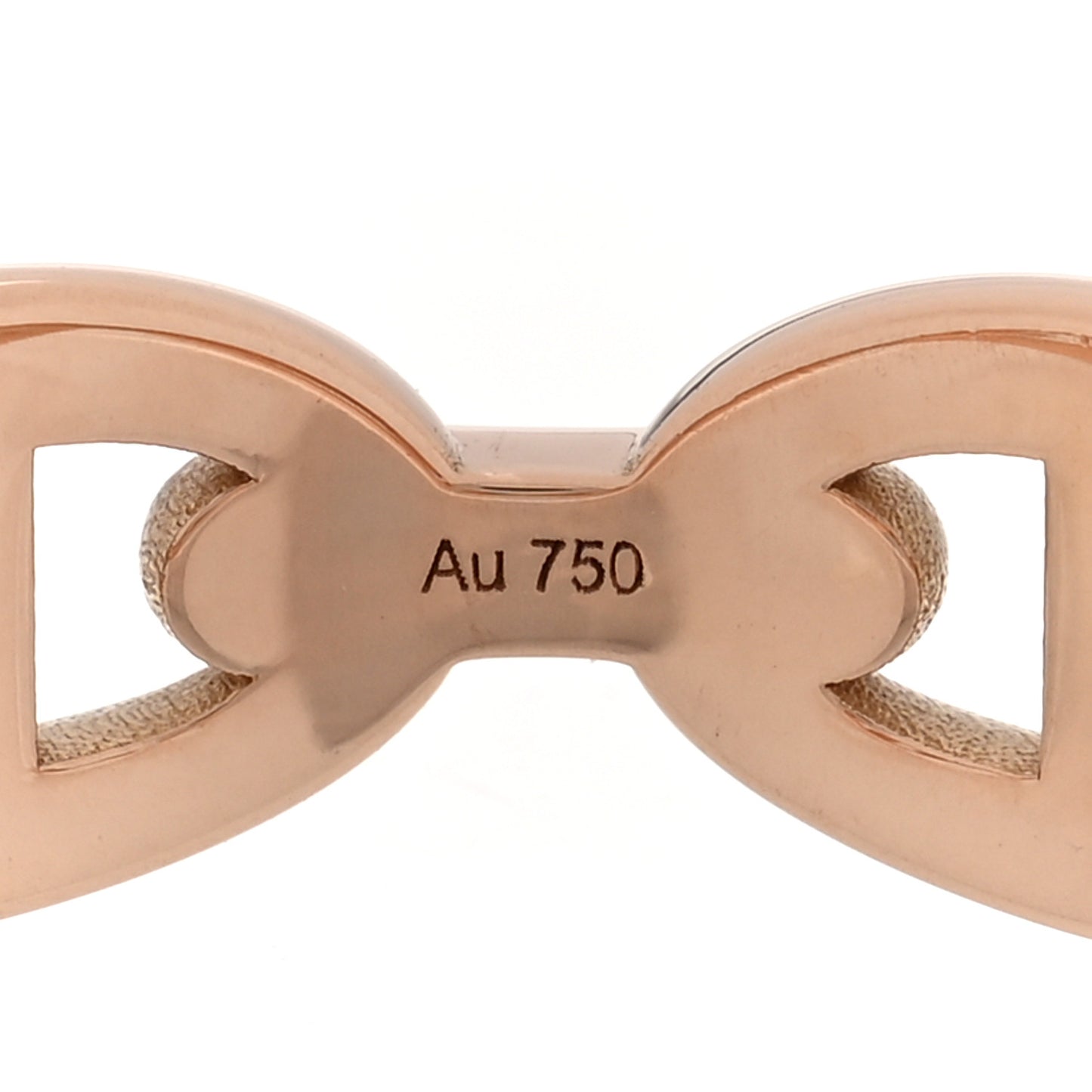18K Rose Gold PM Chaine d'Ancre Enchainee Ring 59 8.75