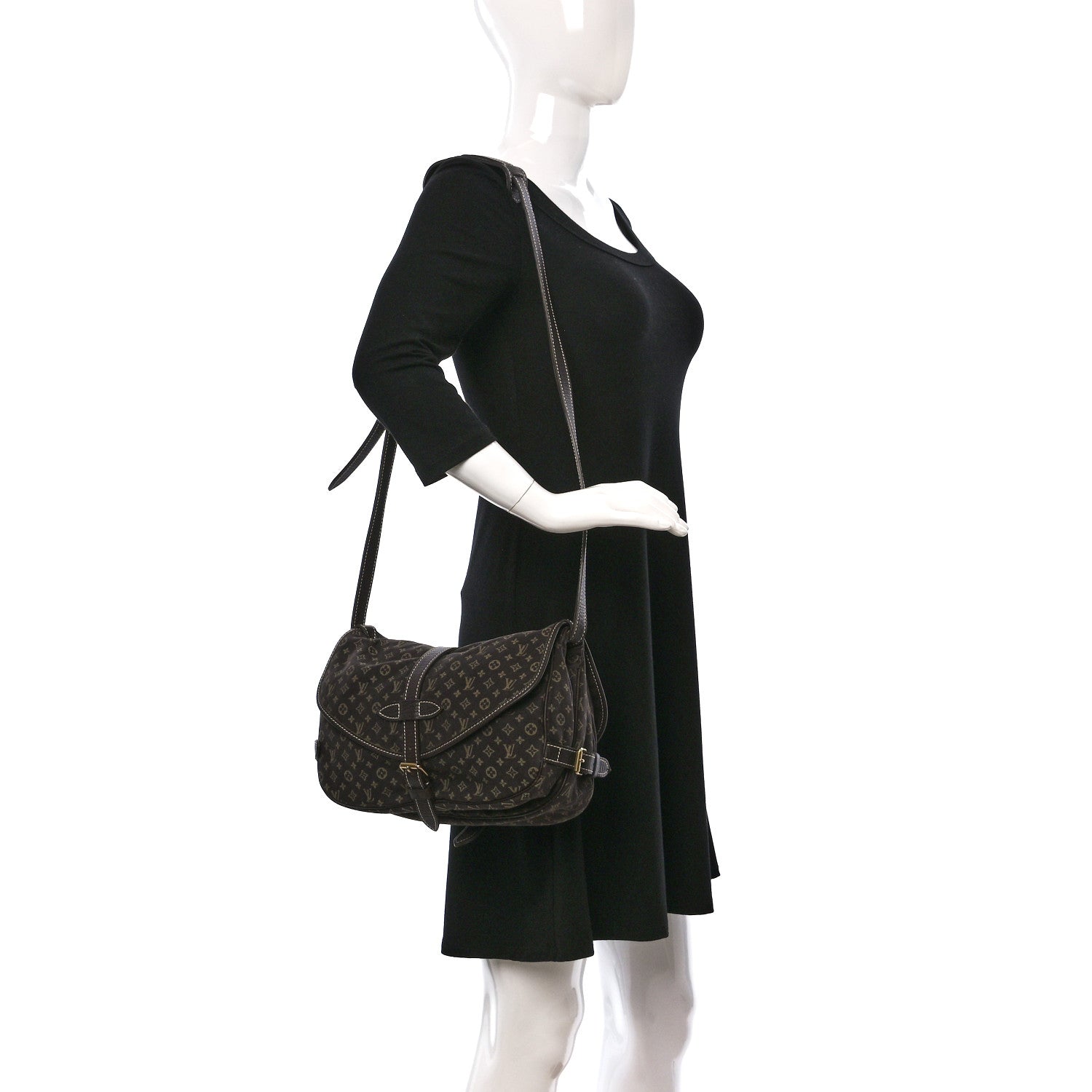 Louis Vuitton Monogram Mini Lin Saumur Ebene 2 of 11