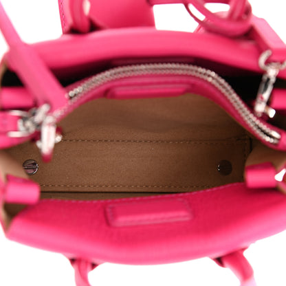 MCM Grained Calfskin X-Mini Milla Tote Beetroot Pink 5 of 8