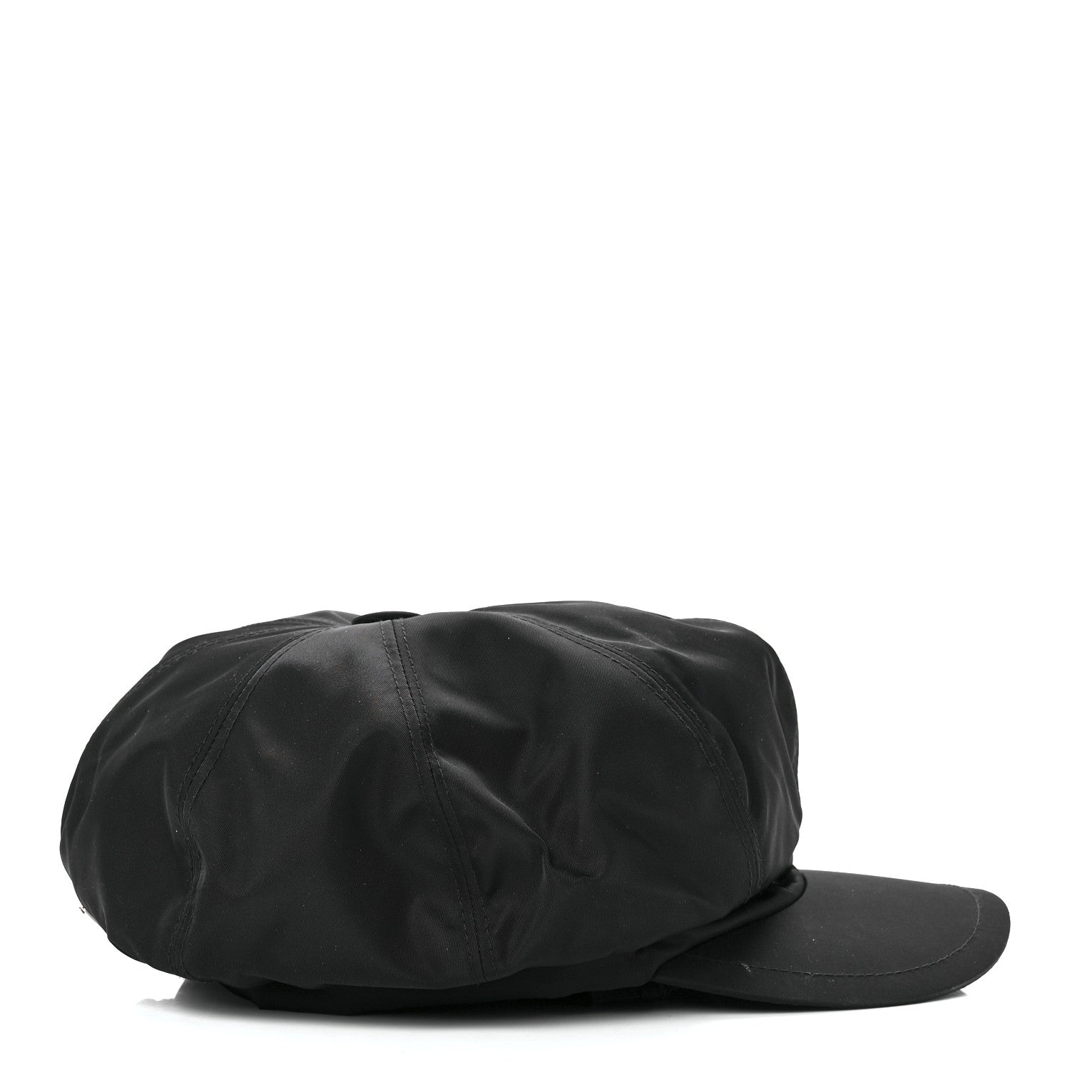 Prada Re-Nylon Mens Newsboy Hat L Black 4 of 7