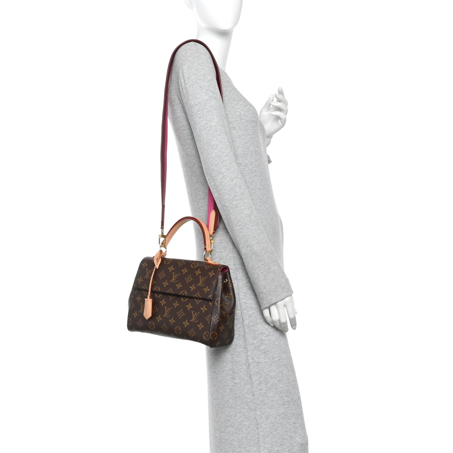Monogram Cluny BB Bordeaux Fuchsia