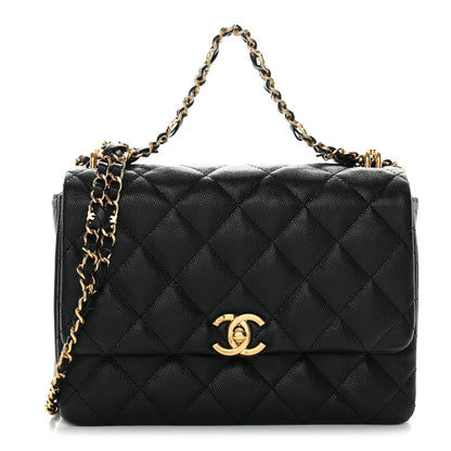 Chanel Caviar Quilted Coco First Flap Black 1 of 10