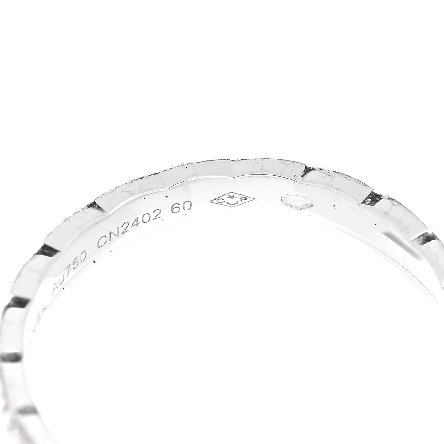 18K White Gold Diamond Mini Coco Crush Ring 60 9