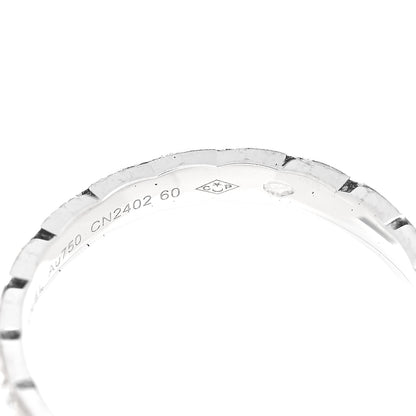 Chanel 18K White Gold Diamond Mini Coco Crush Ring 60 9 5 of 6
