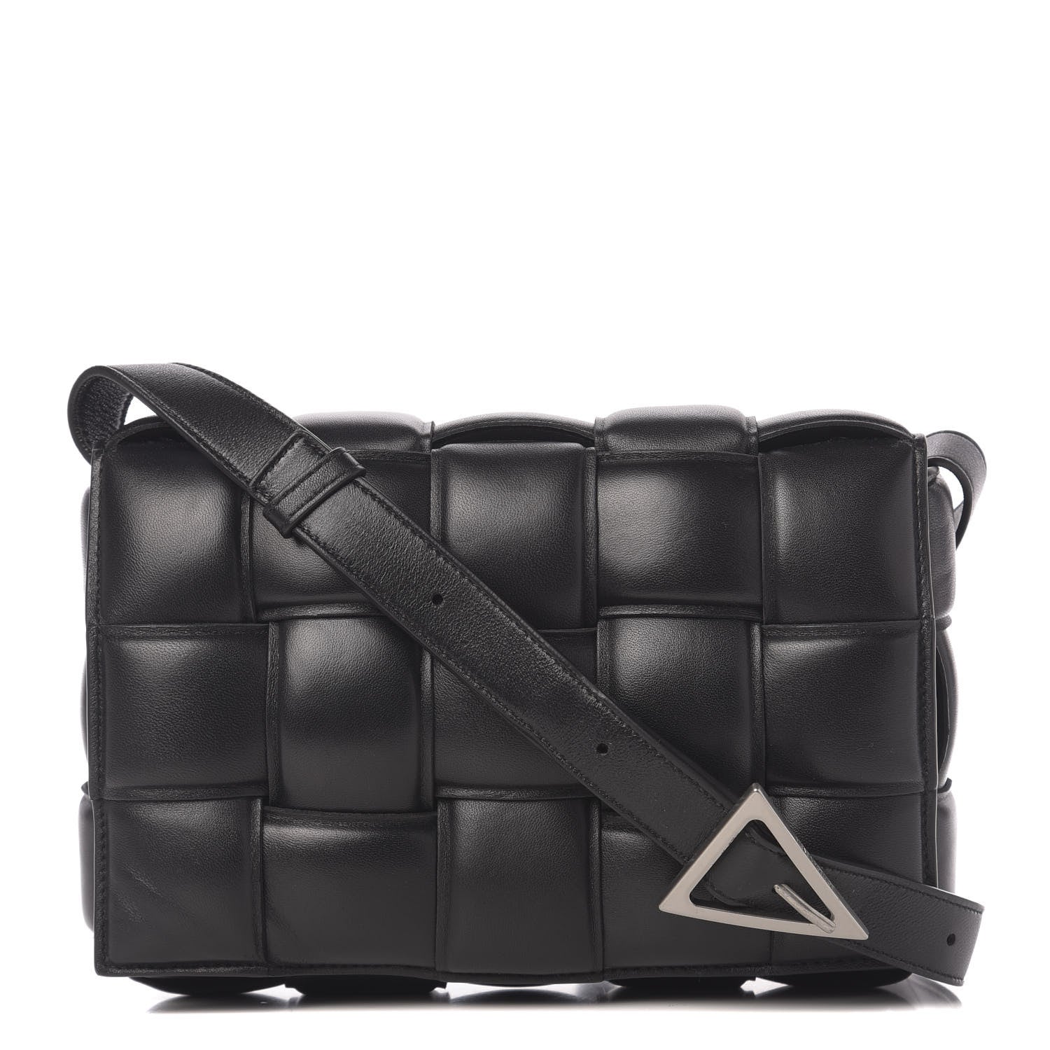 Bottega Veneta Nappa Maxi Intreccio Padded Cassette Crossbody Bag Black 1 of 9