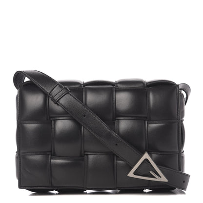 Bottega Veneta Nappa Maxi Intreccio Padded Cassette Crossbody Bag Black 1 of 9