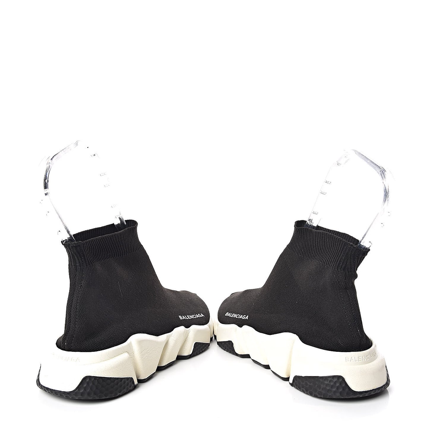 Neoprene Knit Womens Speed Sneakers 37 Black White