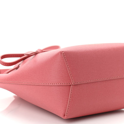 Mansur Gavriel Saffiano Mini Mini Bucket Bag Blush 9 of 10