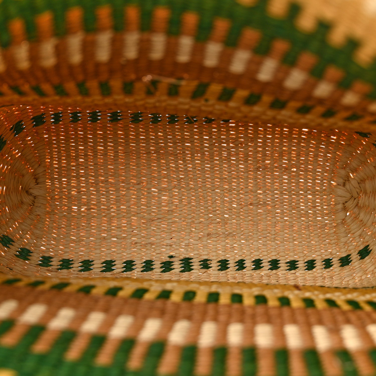 Loewe Raffia Square Basket Tote Bag Brown Multicolor 5 of 11