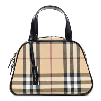 Burberry House Check Mini Top Handle Bag Black 1 of 8
