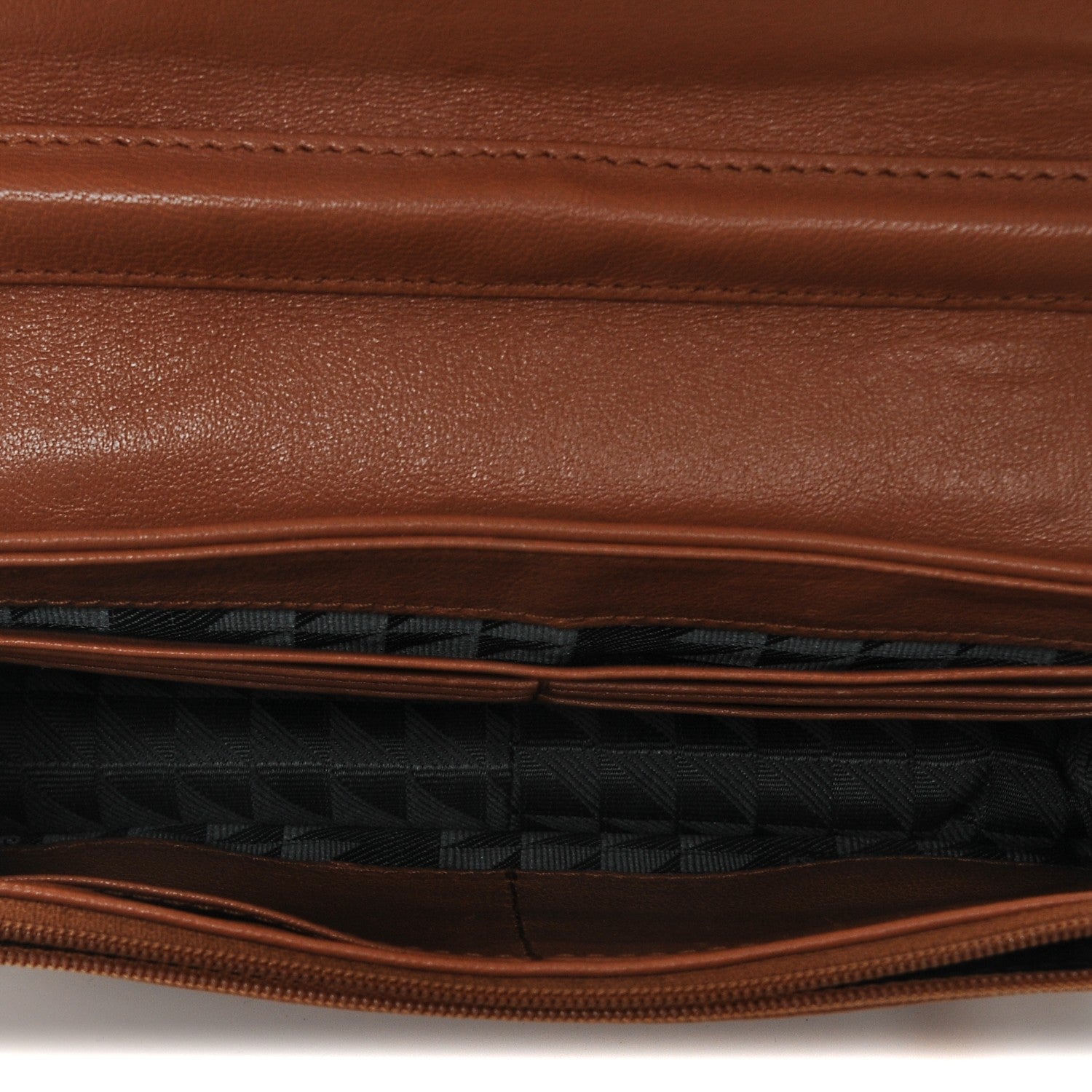 Proenza Schouler Lambskin PS1 Large Chain Wallet Saddle 5 of 6