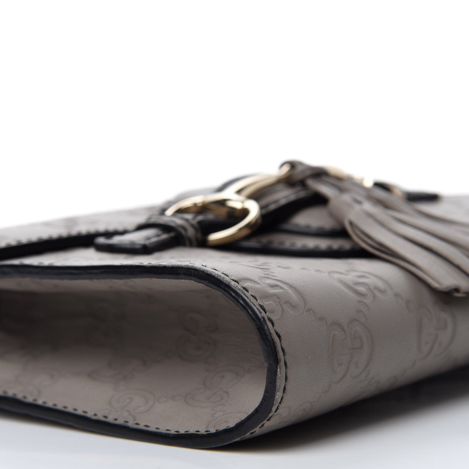 Gucci Guccissima Mini Emily Chain Shoulder Bag Storm Grey 6 of 11