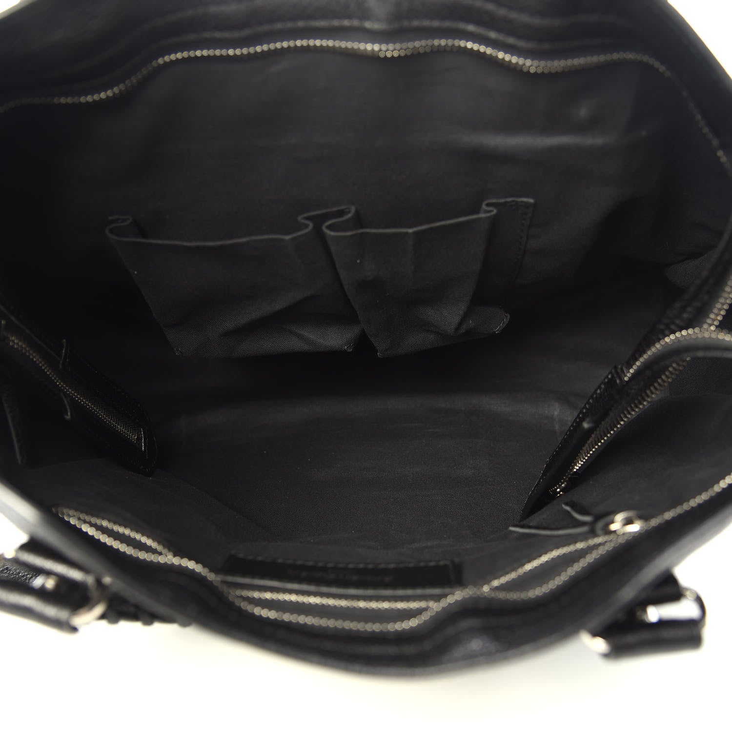 Balenciaga Chevre Silver Metallic Edge Hardware City Black 6 of 11