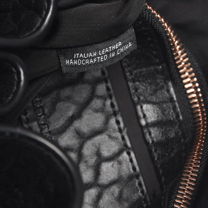 Alexander Wang Pebbled Lambskin Diego Bucket Black Rose Gold Hardware 7 of 8