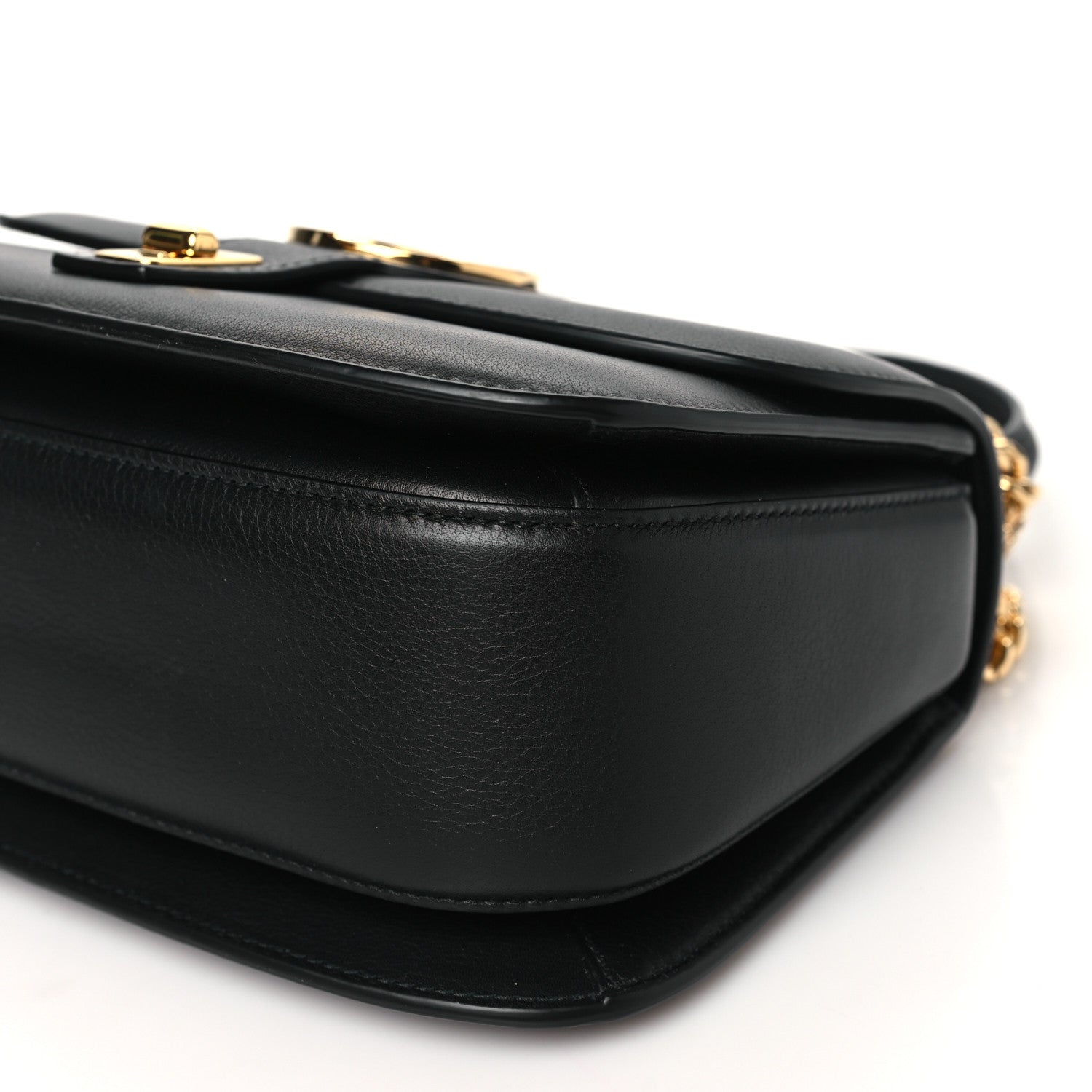 Gucci Roxy Calfskin Small Blondie Top Handle Shoulder Flap Bag Black 10 of 10