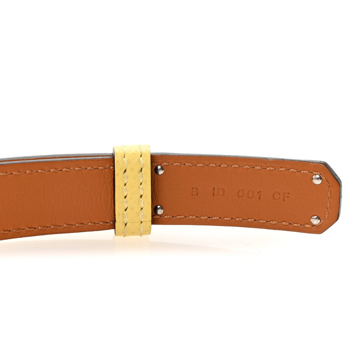 Hermes Epsom Kelly Belt Jaune Poussin 4 of 5