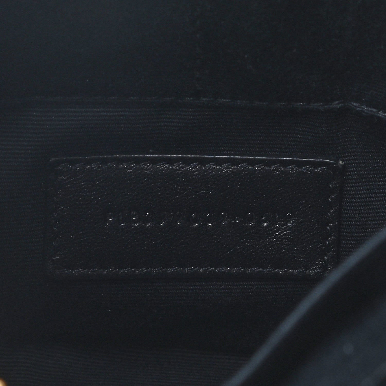 Saint Laurent Calfskin Matelasse Chevron Monogram A5 Wristlet Black 6 of 7