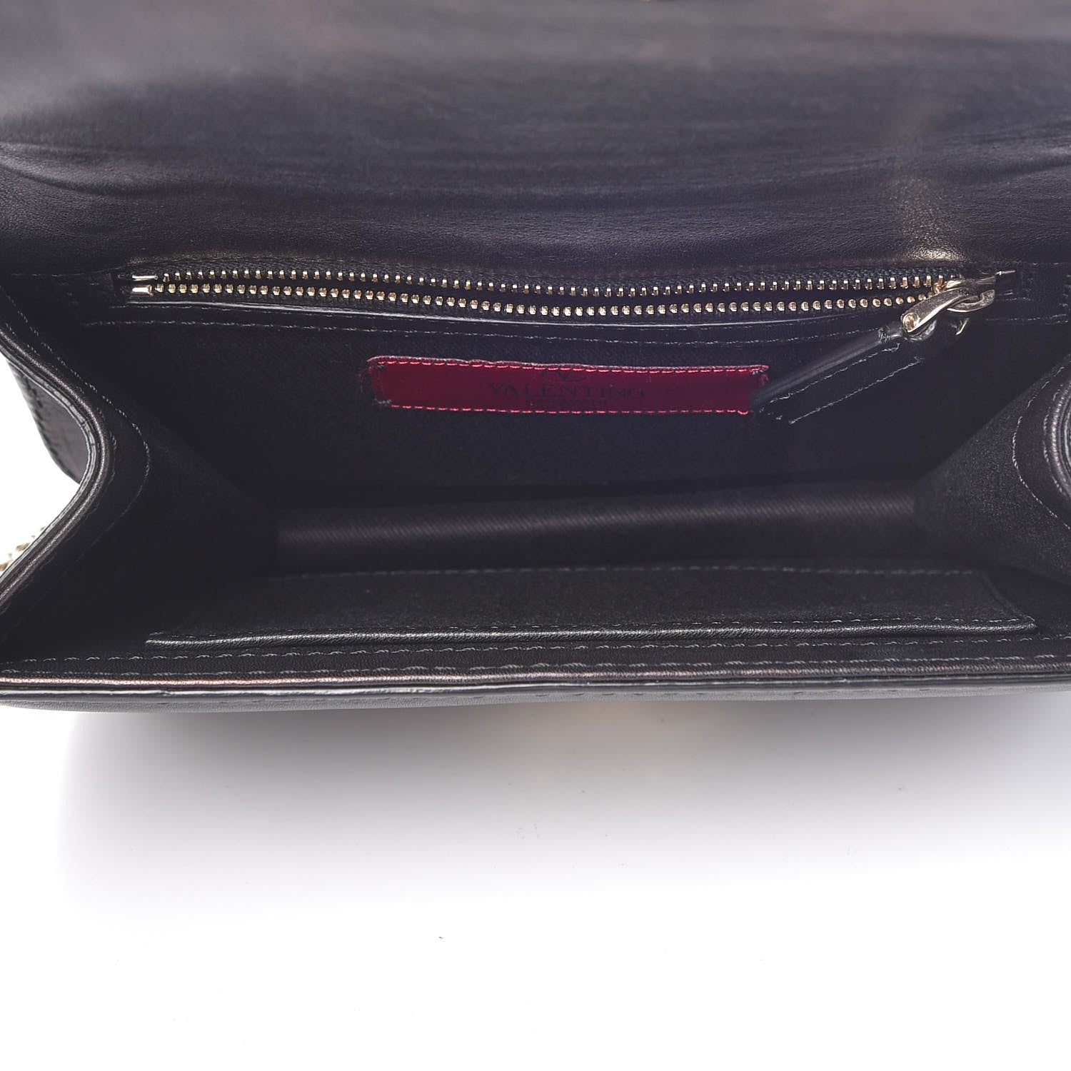 Valentino Garavani Vitello Small Glam Lock Rockstud Flap Black 6 of 11