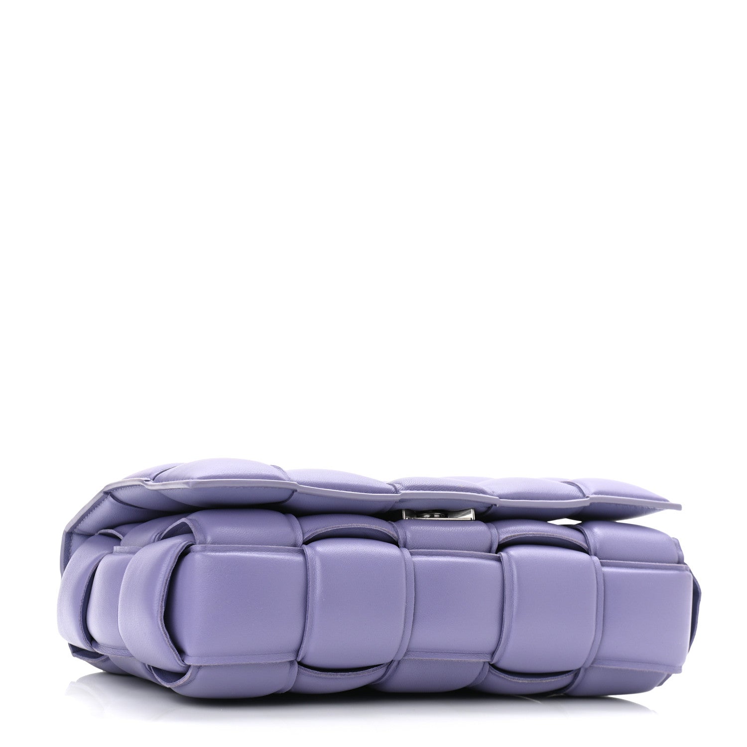 Bottega Veneta Lambskin Maxi Intreccio Padded Chain Cassette Crossbody Bag Lavender 4 of 10