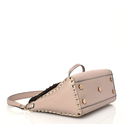 Valentino Garavani Pebbled Calfskin Messenger Bag Poudre 4 of 16