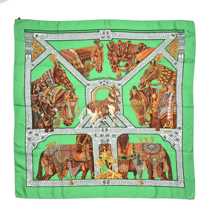 Hermes Silk La Danse du Cheval Marwari Scarf 90 1 of 5