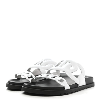 Hermes Nappa Extra Sandals 38.5 White 3 of 8