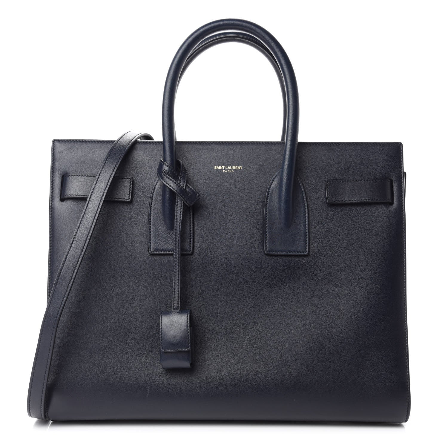 Saint Laurent Calfskin Small Sac De Jour Navy 1 of 10