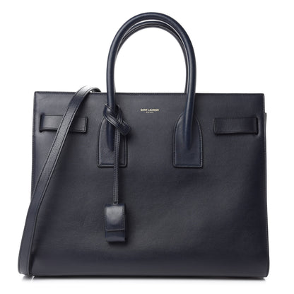 Saint Laurent Calfskin Small Sac De Jour Navy 1 of 10