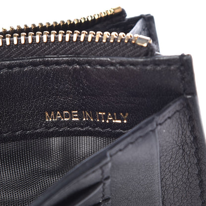 Valentino Garavani Vitello Rockstud Coin Case Card Holder Black 7 of 9