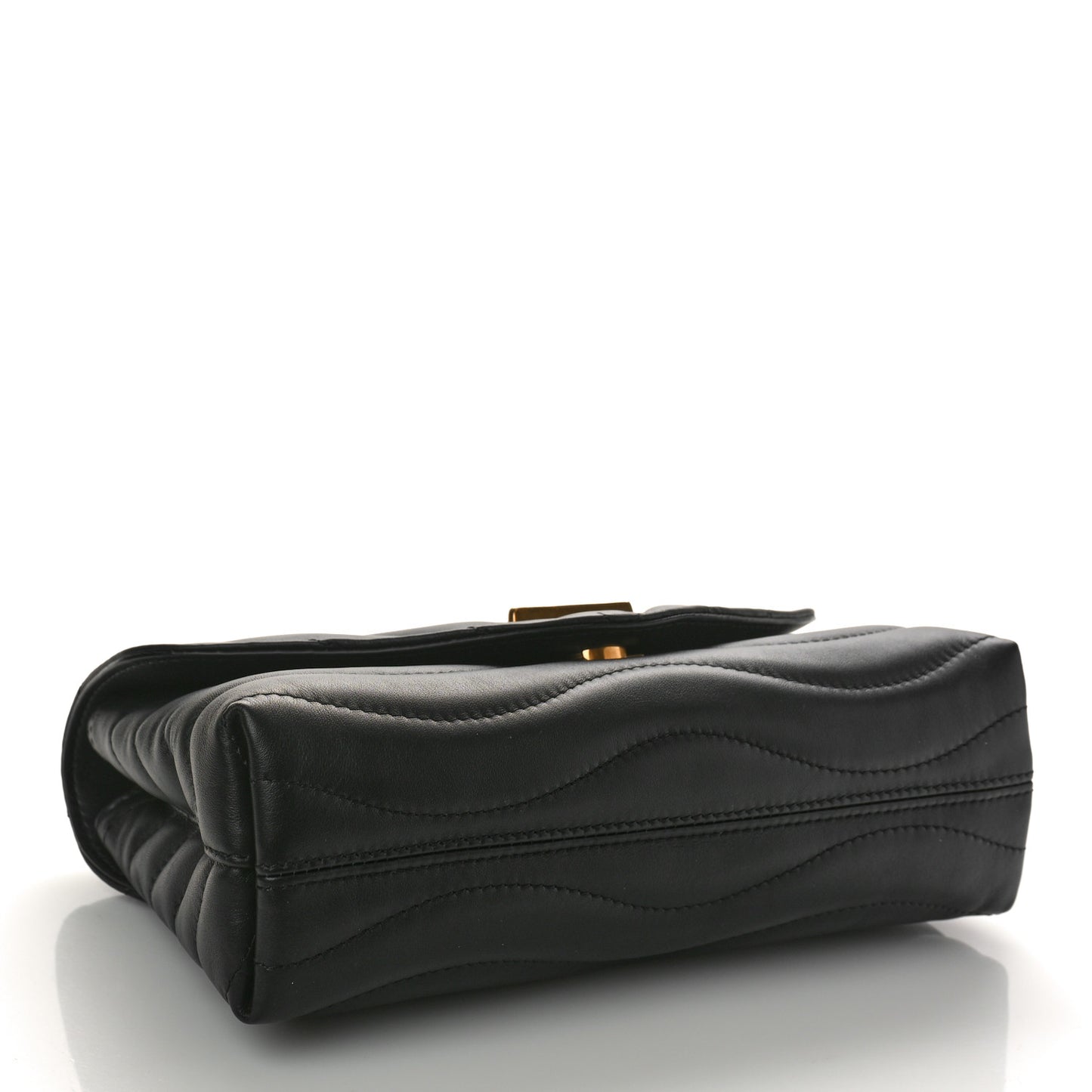 Calfskin LV New Wave Chain Bag Black