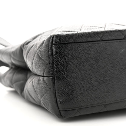 Chanel Caviar Quilted CC Shoulder Bag Black 10 of 15