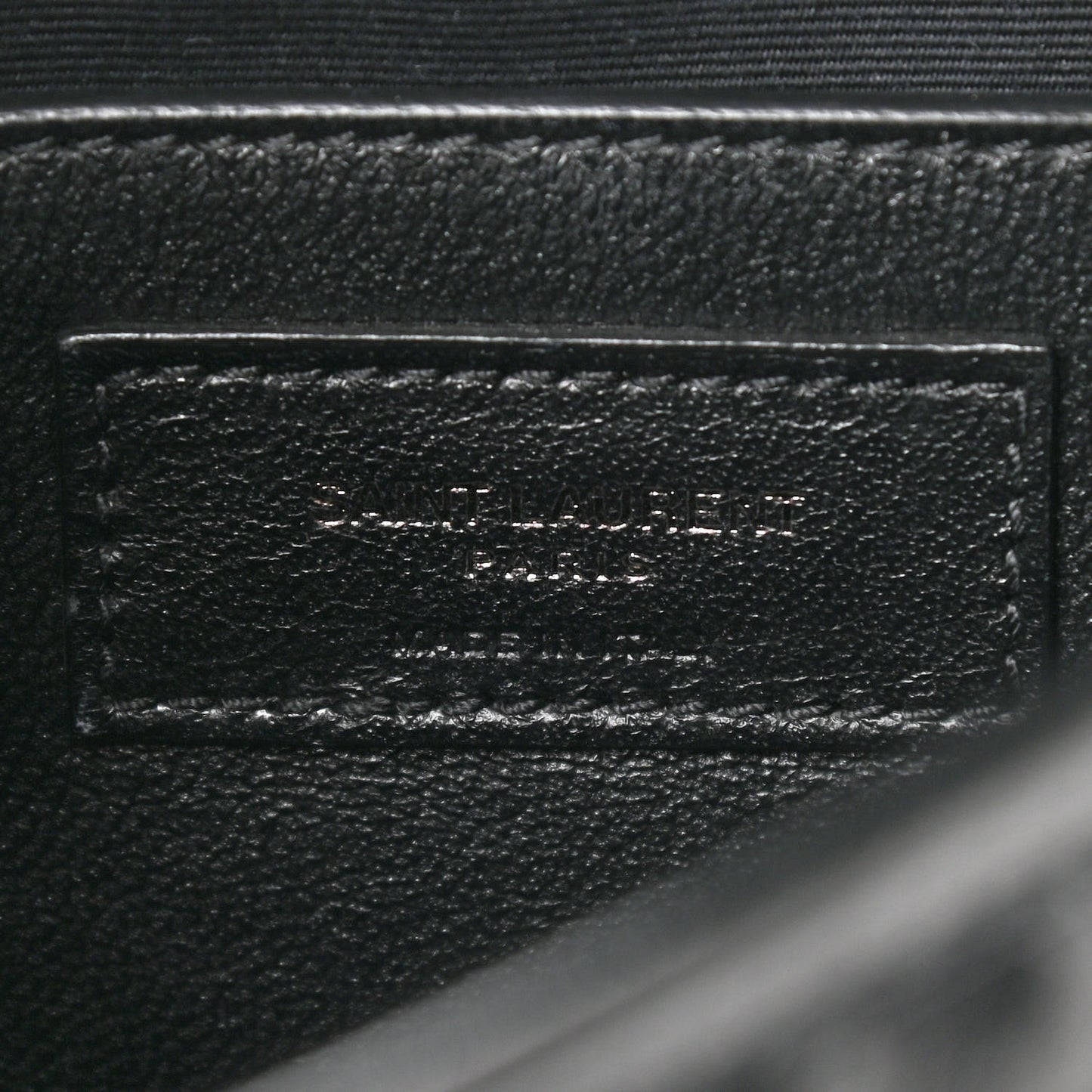 Crinkled Calfskin Matelasse Monogram Baby Niki Chain Satchel Black