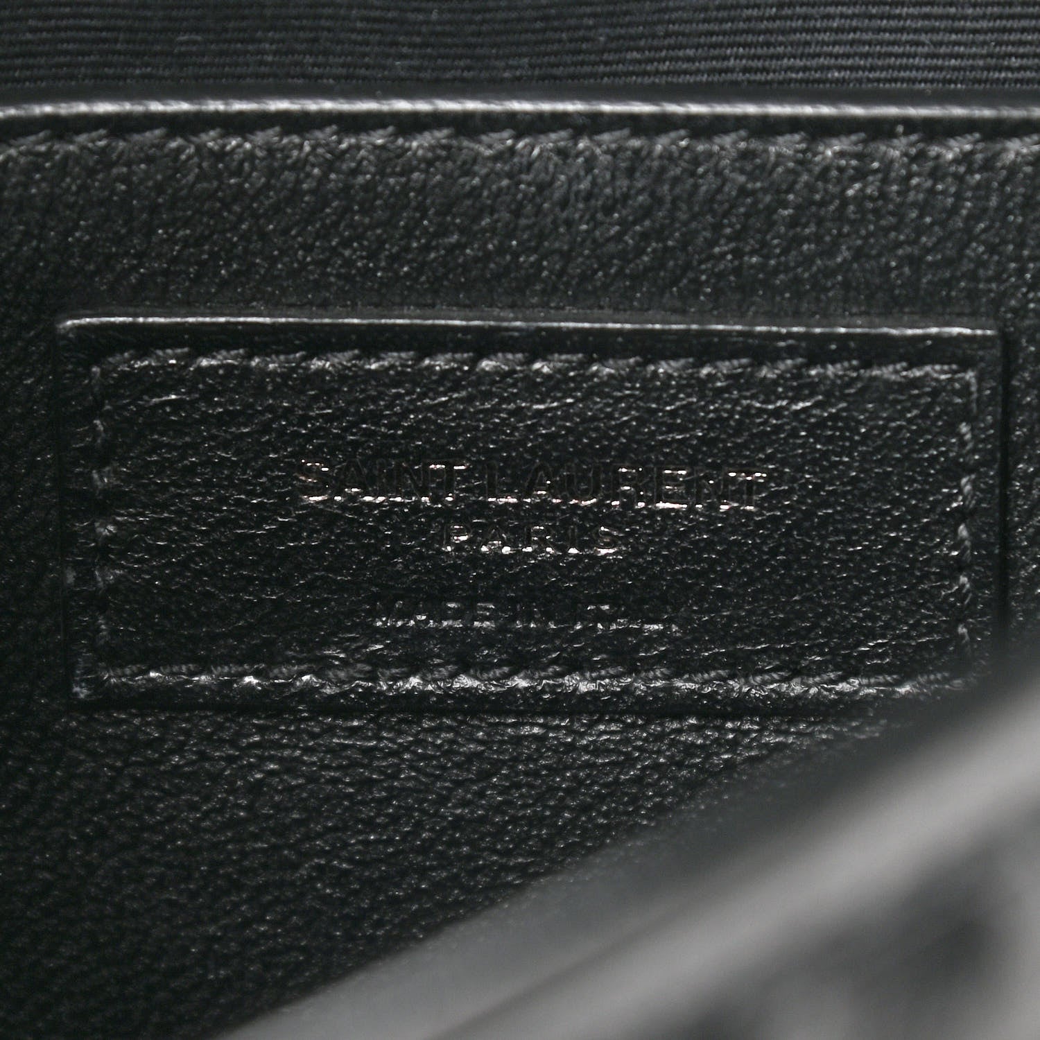 Saint Laurent Crinkled Calfskin Matelasse Monogram Baby Niki Chain Satchel Black 5 of 8