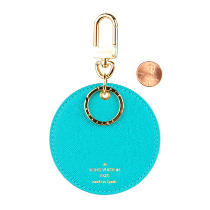 Louis Vuitton Monogram Illustre V Bag Charm Key Ring Turquoise 2 of 7