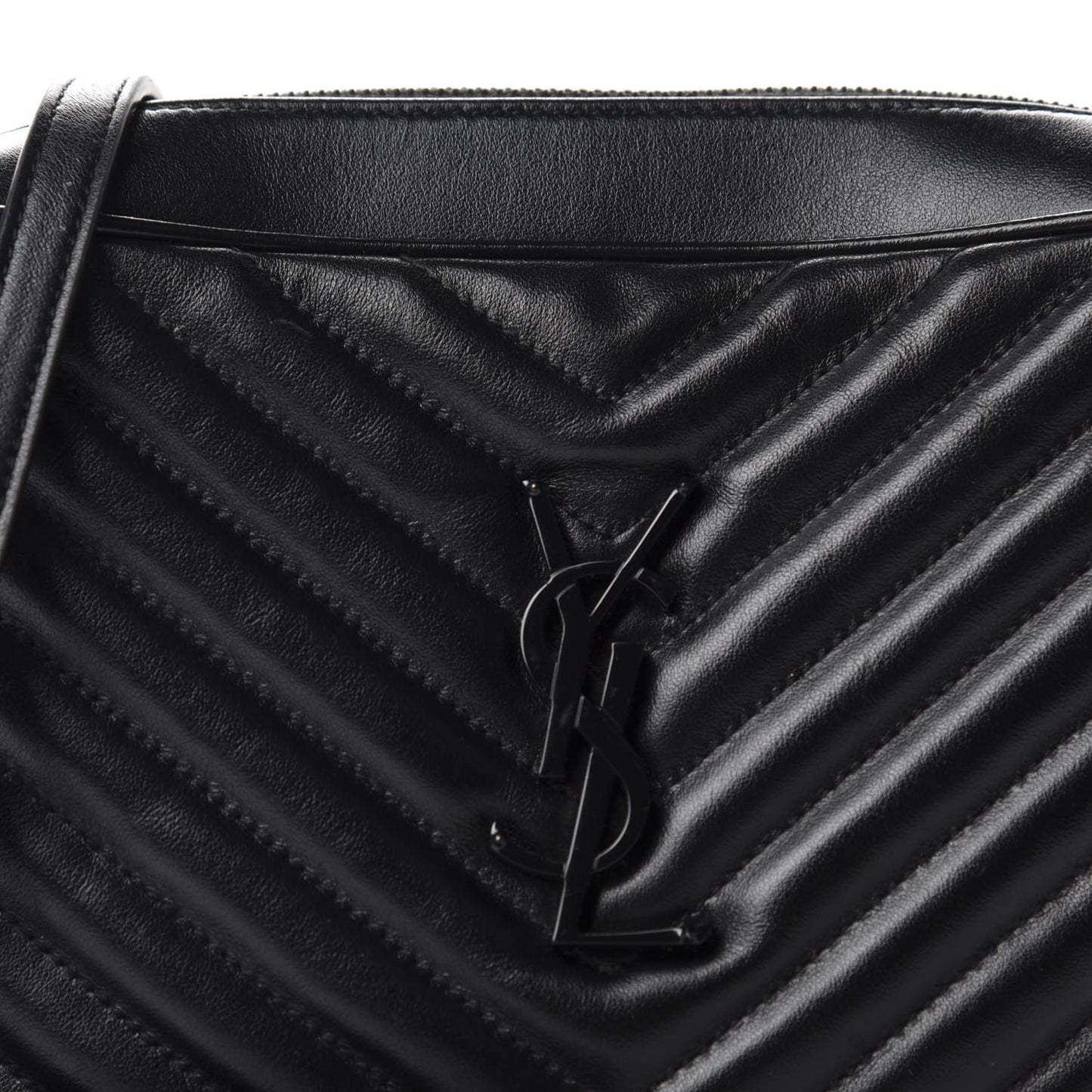 Calfskin Matelasse Monogram Lou Camera Bag Black