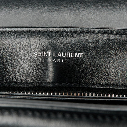 Saint Laurent Calfskin Y Quilted Monogram Toy Loulou Crossbody Bag Black 6 of 12