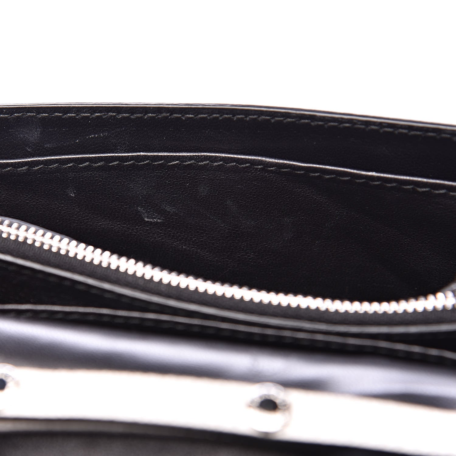 Prada Saffiano Lux Flap Wallet With Strap Talco 13 of 13
